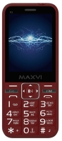 Мобильный телефон Maxvi P3 wine red от магазина Лидер