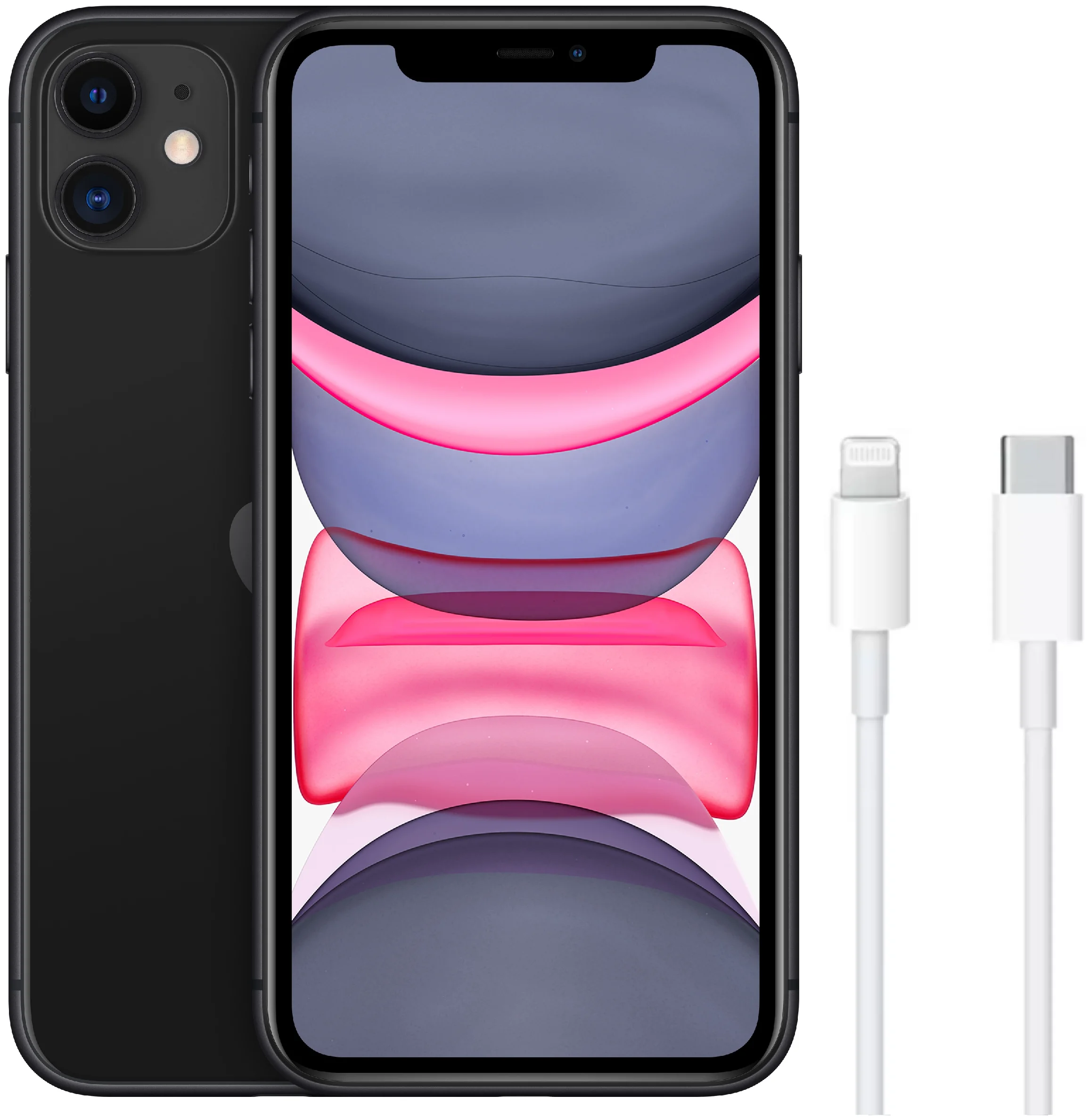 Смартфон APPLE Iphone 11 128 GB Black в магазине Лидер