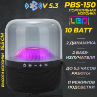 Bluetooth колонка JET.A PBS-150 черная от магазина Лидер