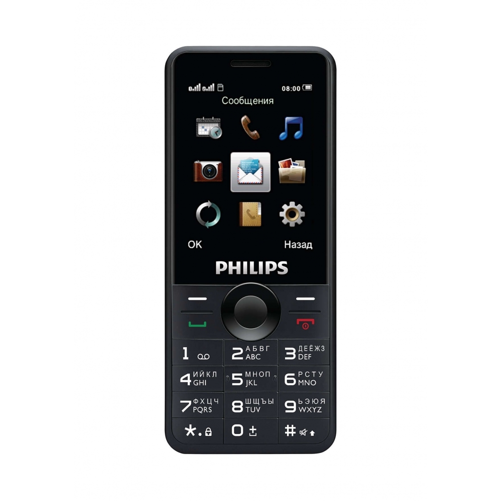 Сотовый телефон Philips E168 Xenium 2G DS Black в магазине Лидер