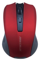 Мышь беспроводная JET.A Comfort OM-U36G красная (800/1200/1600 dpi, 3 кнопки, USB) от магазина Лидер