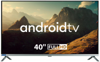 Телевизор LED Hyundai 40" H-LED40BS5008 Android TV Frameless серебристый FULL HD 60Hz DVB-T2 DVB-C DVB-S DVB-S2 USB WiFi Smart TV от магазина Лидер