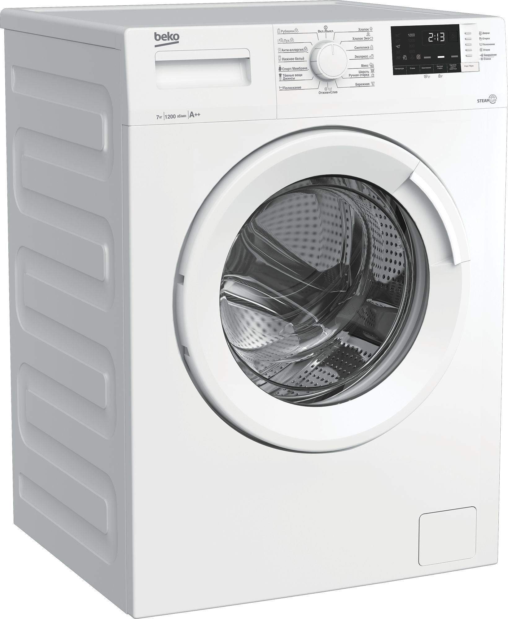 Стиральная машина Beko WSRE7612XWW класс: A-10% загр.фронтальная макс.:7кг  белый в магазине Лидер