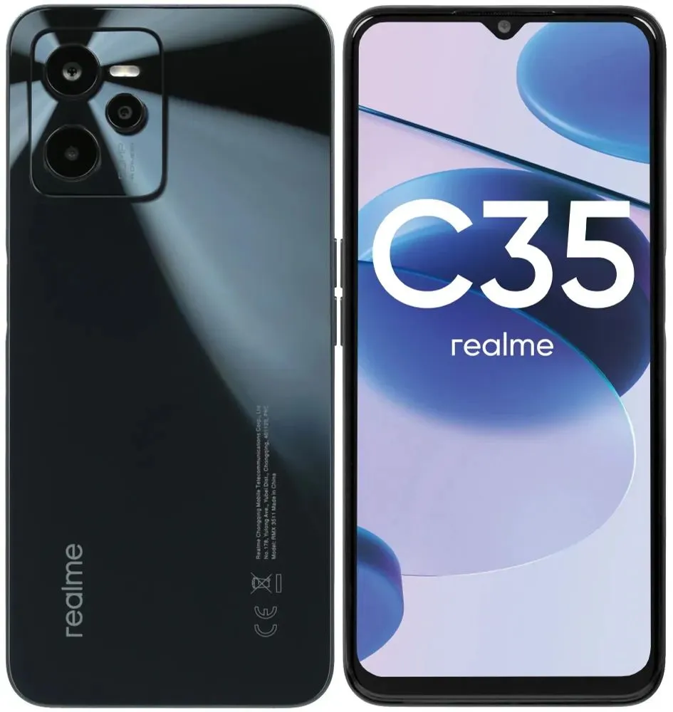 Смартфон Realme C35 4/64 Черный в магазине Лидер