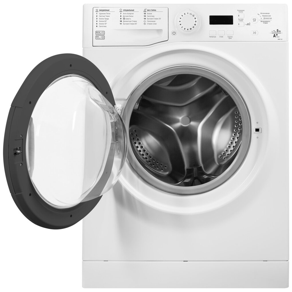 Стиральная машина Hotpoint-Ariston Front Loader VMUF 501 B класс: A  загр.фронтальная макс.:5кг белый в магазине Лидер