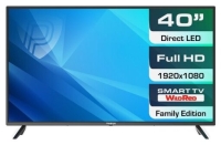 Телевизор LED Prestigio 40" PTV40SS06YCISBK черный FULL HD 50Hz DVB-T DVB-T2 DVB-C DVB-S2 WiFi Smart TV (RUS) от магазина Лидер