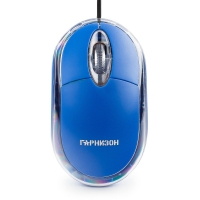 Мышь Гарнизон GM-100B, 1000dpi, чип-Х, 2 кн. + колесо-кнопка, синяя, USB от магазина Лидер