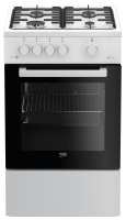 Плита Газовая Beko FSG52020FW белый/черный реш.сталь от магазина Лидер