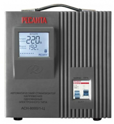 Стабилизатор РЕСАНТА АСН-8000/1-Ц от магазина Лидер