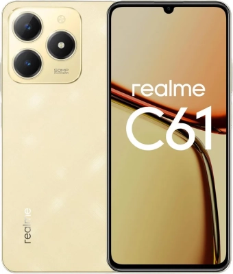 Смартфон Realme C61 8/256 Блестящий золотой от магазина Лидер