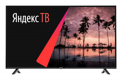 Телевизор LED Starwind 55" SW-LED55UB401 Яндекс.ТВ черный 4K Ultra HD 60Hz DVB-T DVB-T2 DVB-C DVB-C2 DVB-S DVB-S2 WiFi Smart TV (RUS) от магазина Лидер