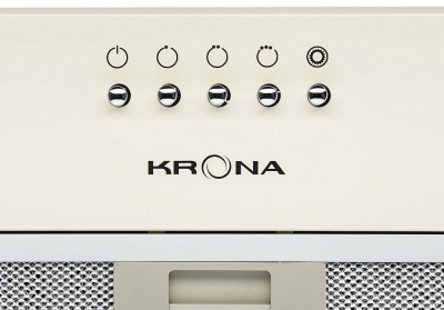 Вытяжка встраиваемая Krona Runa 600 PB слоновая кость управление: кнопочное (1 мотор) от магазина Лидер