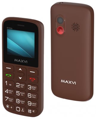 Мобильный телефон Maxvi B100ds brown от магазина Лидер