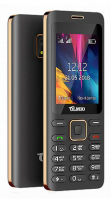 Мобильный телефон Olmio E24 (черный-золотой) от магазина Лидер