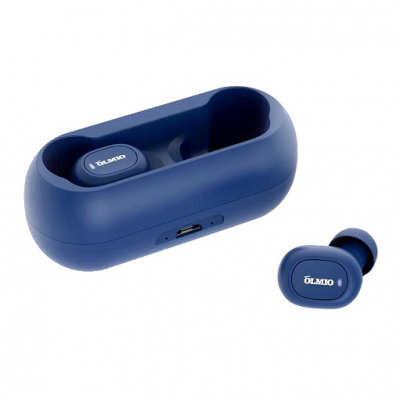 Bluetooth наушники Olmio TWE-02 Blue от магазина Лидер