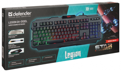 Клавиатура DEFENDER Legion GK-010DL Игровая от магазина Лидер