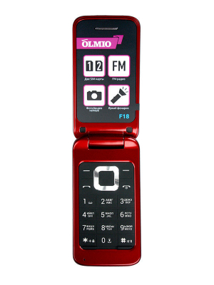 Мобильный телефон Olmio F18 (красный) от магазина Лидер