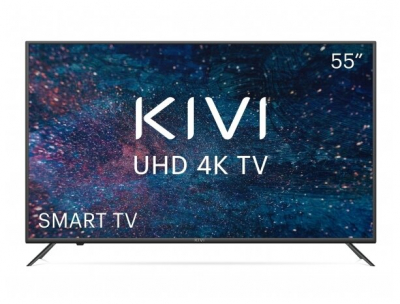 Телевизор LED Kivi 55" 55U600KD Smart черный/Ultra HD/50Hz/DVB-T2/DVB-C/USB/WiFi ( (плохая упаковка) от магазина Лидер