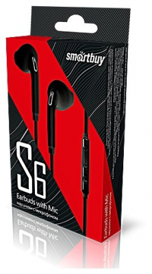 Гарнитура  SMART BUY S6 SBH-201 Черная от магазина Лидер