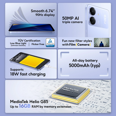 Смартфон Xiaomi Poco C65 8/256 Black от магазина Лидер