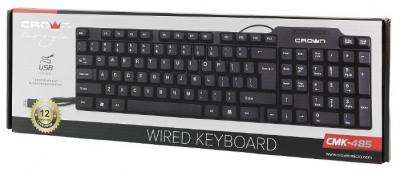 Клавиатура CROWN CMK-485, черная, USB от магазина Лидер