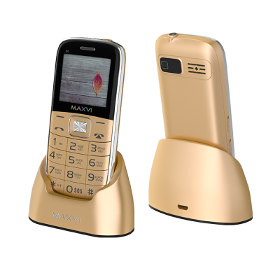 Мобильный телефон Maxvi B6 gold от магазина Лидер