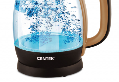Чайник Centek CT-0056 стекло (бежевый+кофе), 1,7 л 2200 Вт от магазина Лидер
