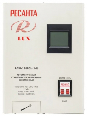 Стабилизатор РЕСАНТА АСН-12000/1-Ц LUX от магазина Лидер