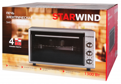 Мини-печь Starwind SMO2021 36л. 1300Вт серый от магазина Лидер