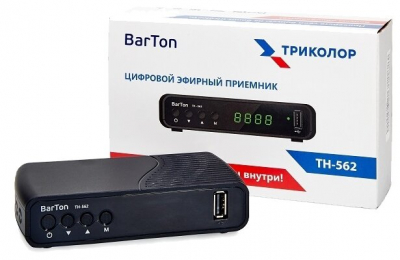 Ресивер цифровой BarTon TH-562 DVB-T2 от магазина Лидер