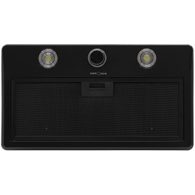 Вытяжка полновстраиваемая KRONA Sven 600 Black One knob Inox от магазина Лидер