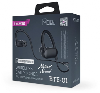 Bluetooth наушники Olmio BTE-01 от магазина Лидер