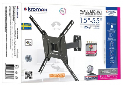 Кронштейн ТВ Smart Mount MP403 Black 20*20 от магазина Лидер