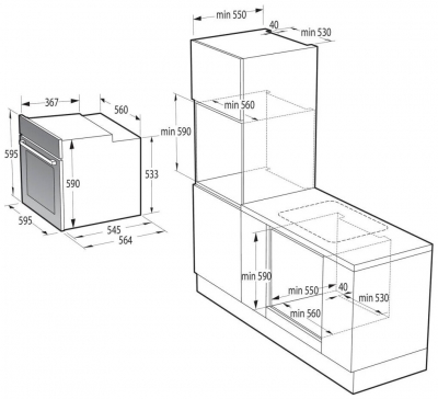 Духовой шкаф электрический GORENJE BO 6737 E02 AXK от магазина Лидер