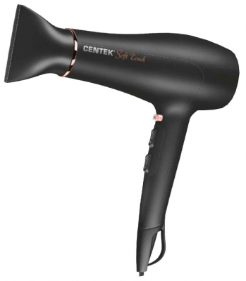Фен Centek CT-2240 (черн/золот) 2200Вт, ДИФФУЗОР, 2 скорости, 3 реж. от магазина Лидер