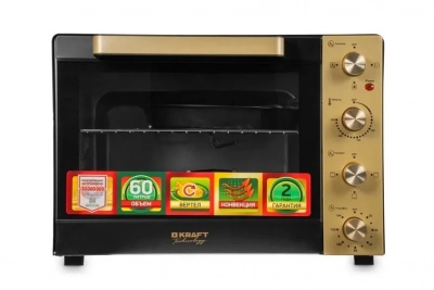 Электропечь настольная KRAFT Technology TCH-MO 6011 RKGL золотой от магазина Лидер