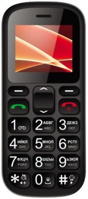 Мобильный телефон Vertex C305, черный/оранжевый от магазина Лидер