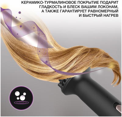 Щипцы HYUNDAI H-HC 1410 черный от магазина Лидер