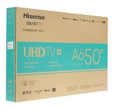 Телевизор LED Hisense 50" 50A6BG черный 4K Ultra HD 60Hz DVB-T DVB-T2 DVB-C DVB-S DVB-S2 WiFi Smart TV от магазина Лидер