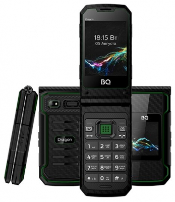 Мобильный телефон BQ BQ-2822 Dragon Черный зеленый от магазина Лидер