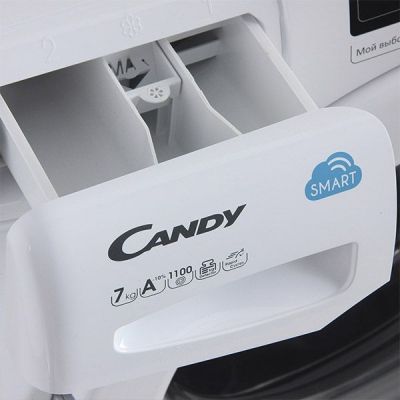 Стиральная машина Candy Smart CS4 1172D1/2-07 класс: A загр.фронтальная макс.:7кг белый от магазина Лидер