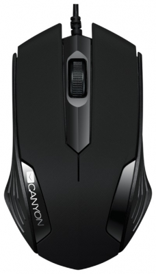 Мышь компьютерная CANYON CNE-CMS02B Черная Игровая от магазина Лидер