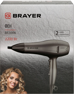 Фен BRAYER 3006BR 2200Вт от магазина Лидер