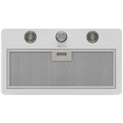 Вытяжка полновстраиваемая KRONA Sven 600 white One knob Inox от магазина Лидер