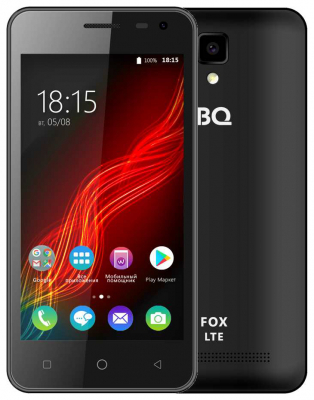 Смартфон BQ BQ-4500L Fox LTE Черный от магазина Лидер