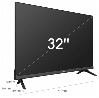 Телевизор LED Hisense 32" 32A4BG Frameless черный HD 60Hz DVB-T DVB-T2 DVB-C DVB-S DVB-S2 WiFi Smart TV (RUS) от магазина Лидер