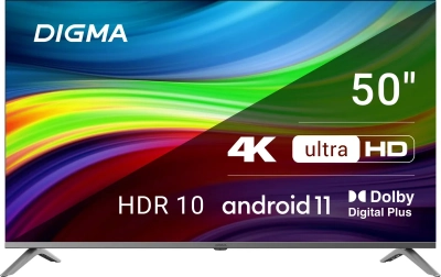 Телевизор DIGMA DM-LED 50UBB41 Smart 4k от магазина Лидер