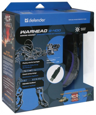 Гарнитура DEFENDER HN-G400 Warhead от магазина Лидер