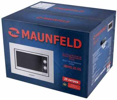 Микроволновая печь Maunfeld JBMO.20.5S 20л. 700Вт нержавеющая сталь/черный (встраиваемая) от магазина Лидер