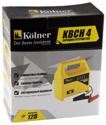 Зарядное устройство для аккумуляторов Kolner KBCH 4, 220 +/-10В от магазина Лидер